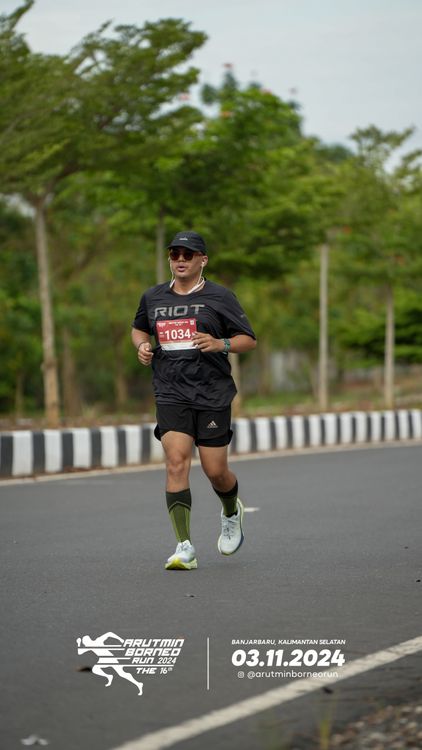 Race photo from Arutmin Borneo Run 2024
