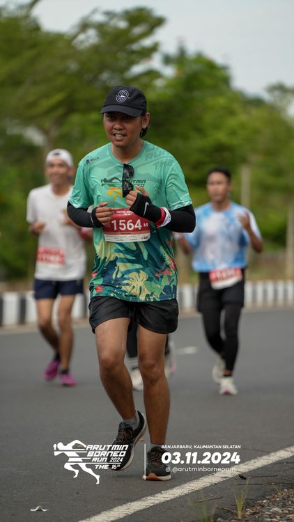 Race photo from Arutmin Borneo Run 2024