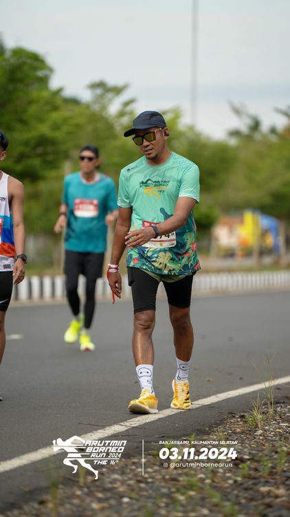 Race photo from Arutmin Borneo Run 2024