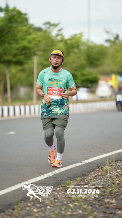 Race photo from Arutmin Borneo Run 2024
