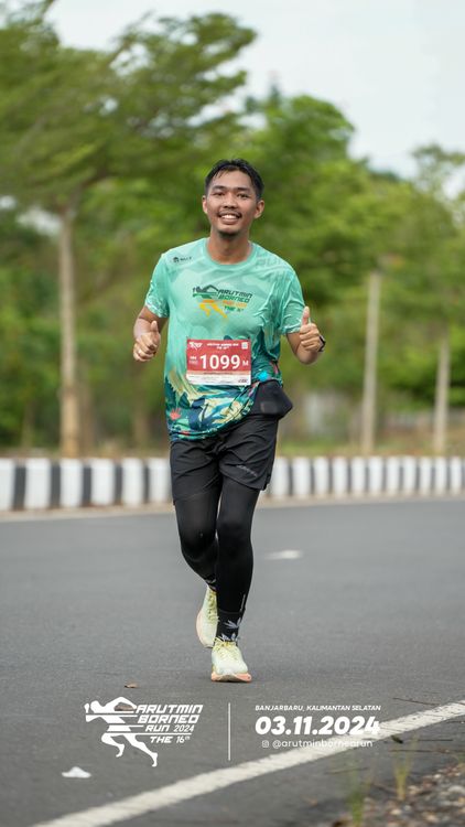 Race photo from Arutmin Borneo Run 2024