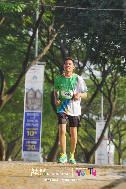 Race photo from BAF LIONS RUN 2024