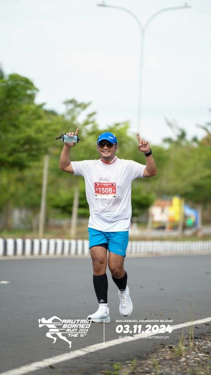 Race photo from Arutmin Borneo Run 2024
