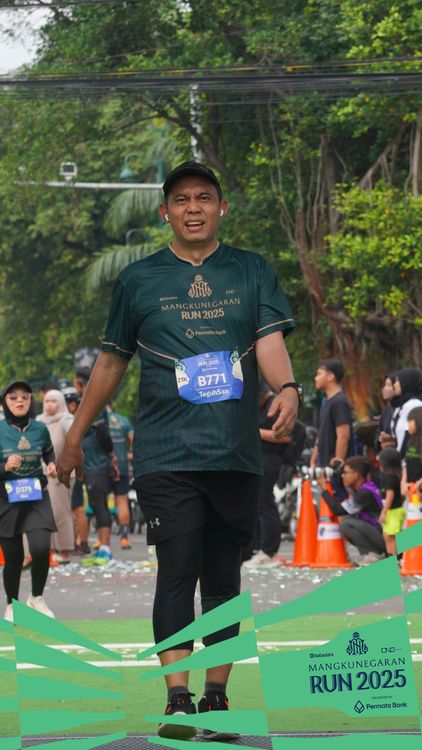 Race photo from Mangkunegaran Run 2025
