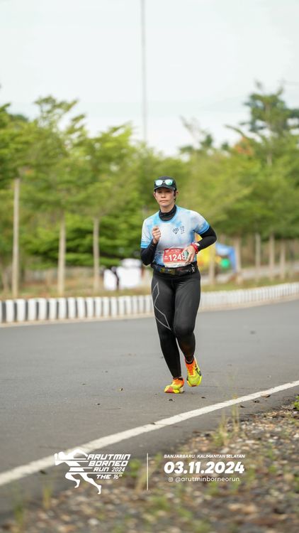 Race photo from Arutmin Borneo Run 2024