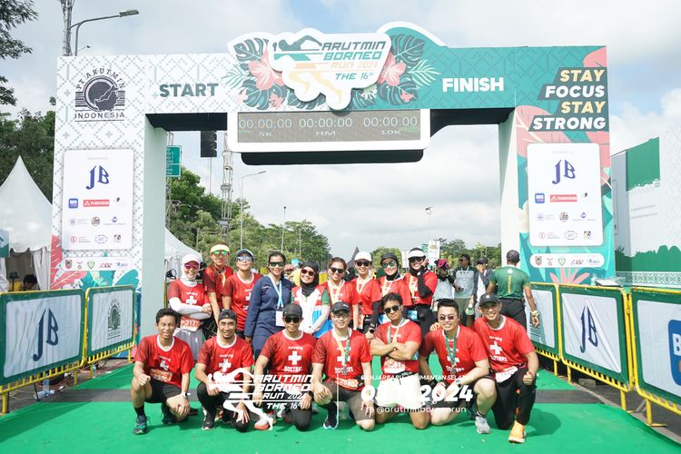 Race photo from Arutmin Borneo Run 2024