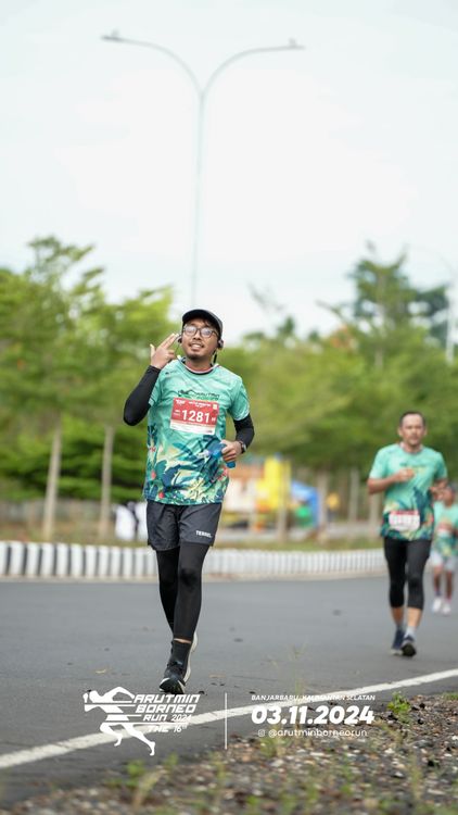 Race photo from Arutmin Borneo Run 2024