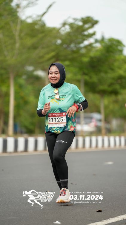 Race photo from Arutmin Borneo Run 2024