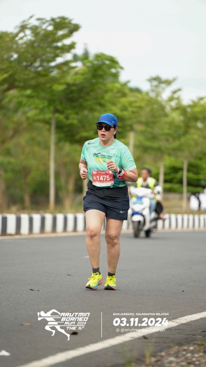 Race photo from Arutmin Borneo Run 2024