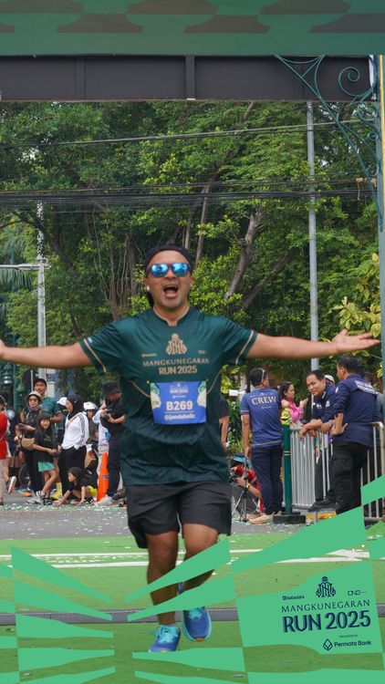Race photo from Mangkunegaran Run 2025