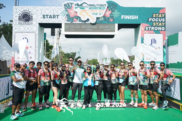 Race photo from Arutmin Borneo Run 2024