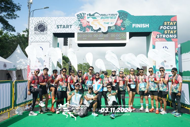 Race photo from Arutmin Borneo Run 2024