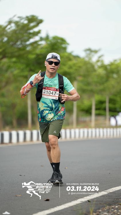 Race photo from Arutmin Borneo Run 2024