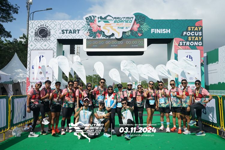 Race photo from Arutmin Borneo Run 2024