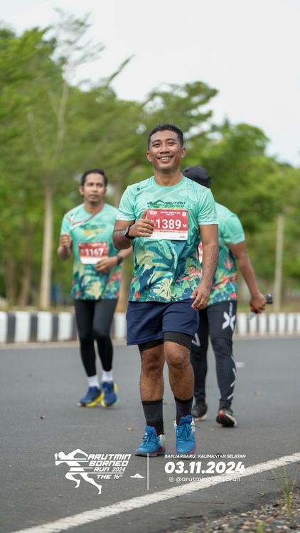 Race photo from Arutmin Borneo Run 2024