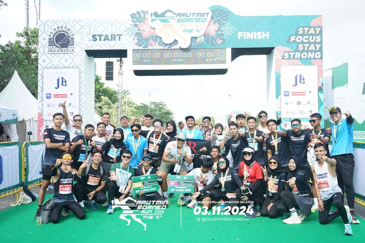 Race photo from Arutmin Borneo Run 2024
