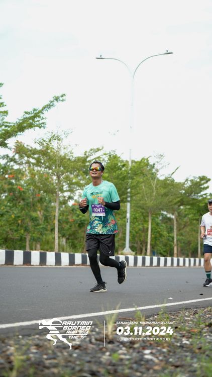 Race photo from Arutmin Borneo Run 2024
