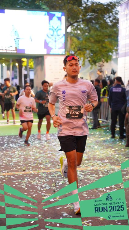 Race photo from Mangkunegaran Run 2025