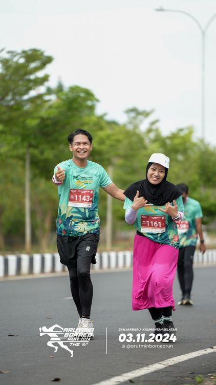 Race photo from Arutmin Borneo Run 2024