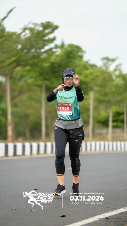 Race photo from Arutmin Borneo Run 2024