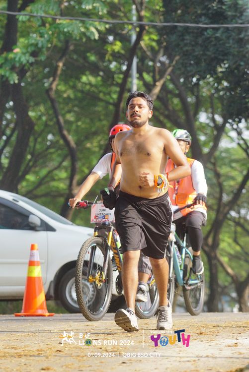 Race photo from BAF LIONS RUN 2024