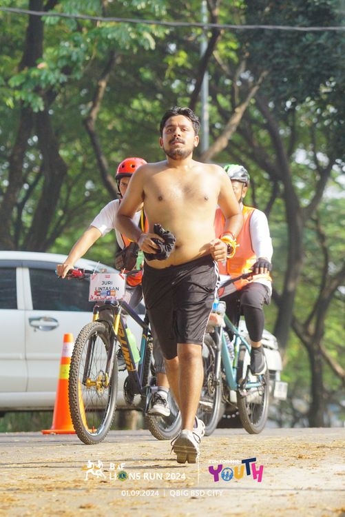 Race photo from BAF LIONS RUN 2024