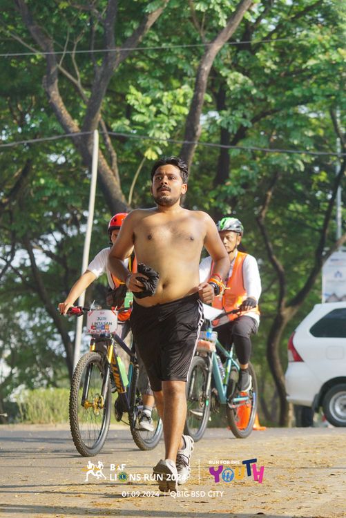 Race photo from BAF LIONS RUN 2024