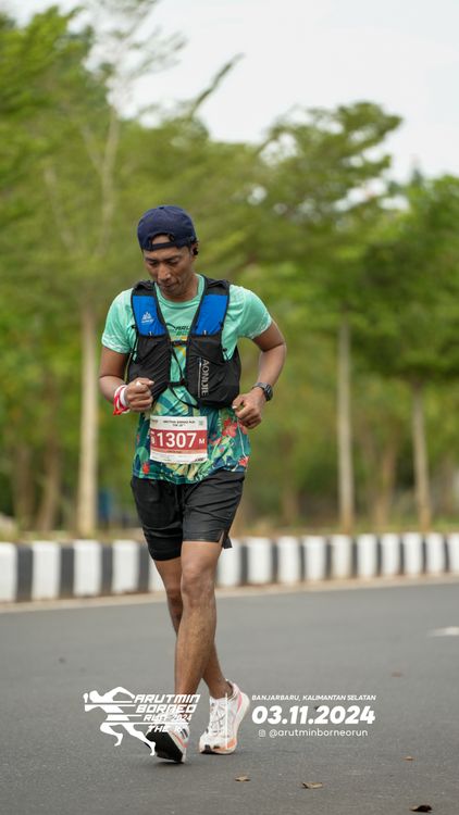 Race photo from Arutmin Borneo Run 2024