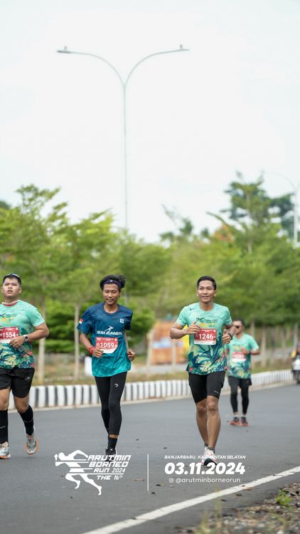 Race photo from Arutmin Borneo Run 2024