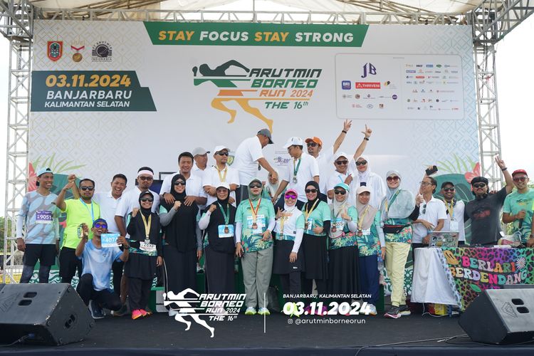 Race photo from Arutmin Borneo Run 2024