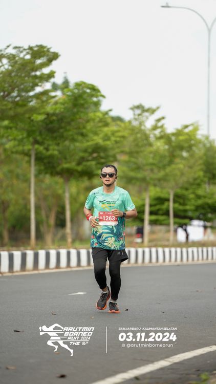 Race photo from Arutmin Borneo Run 2024