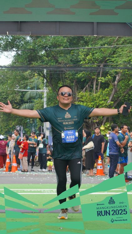 Race photo from Mangkunegaran Run 2025