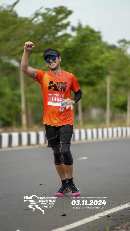 Race photo from Arutmin Borneo Run 2024