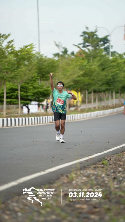Race photo from Arutmin Borneo Run 2024