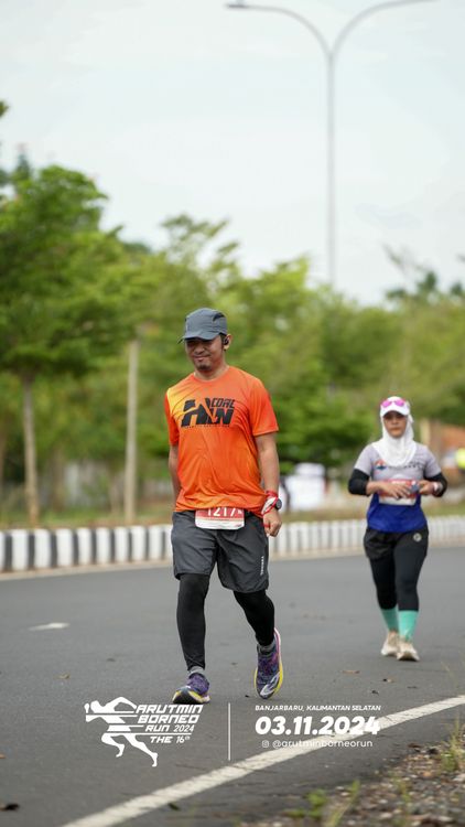 Race photo from Arutmin Borneo Run 2024