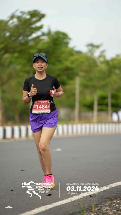 Race photo from Arutmin Borneo Run 2024
