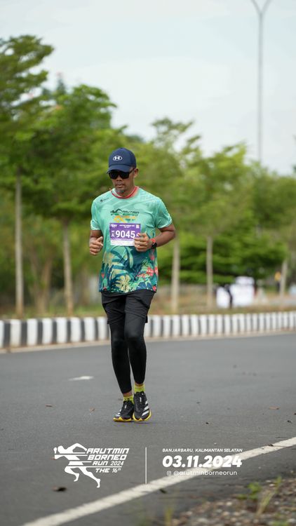 Race photo from Arutmin Borneo Run 2024