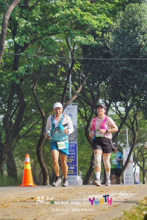 Race photo from BAF LIONS RUN 2024