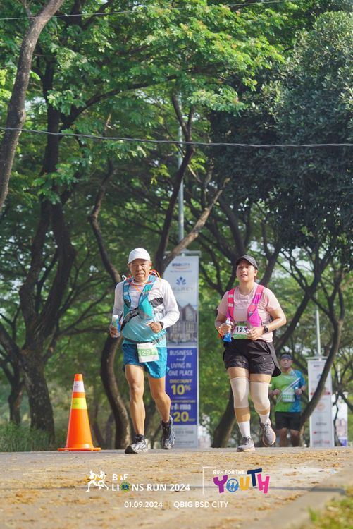 Race photo from BAF LIONS RUN 2024