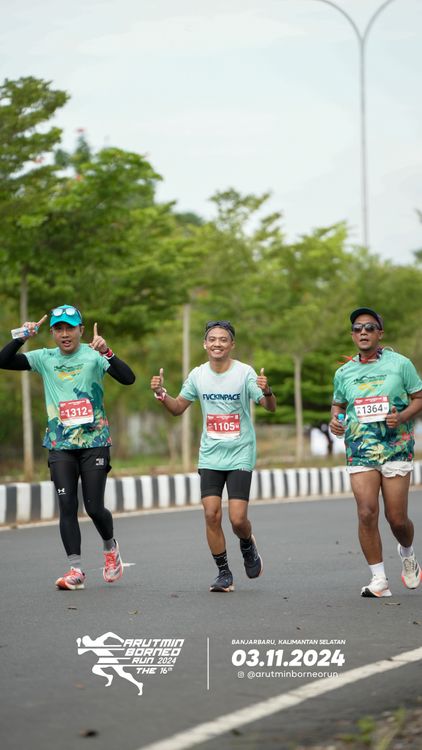 Race photo from Arutmin Borneo Run 2024