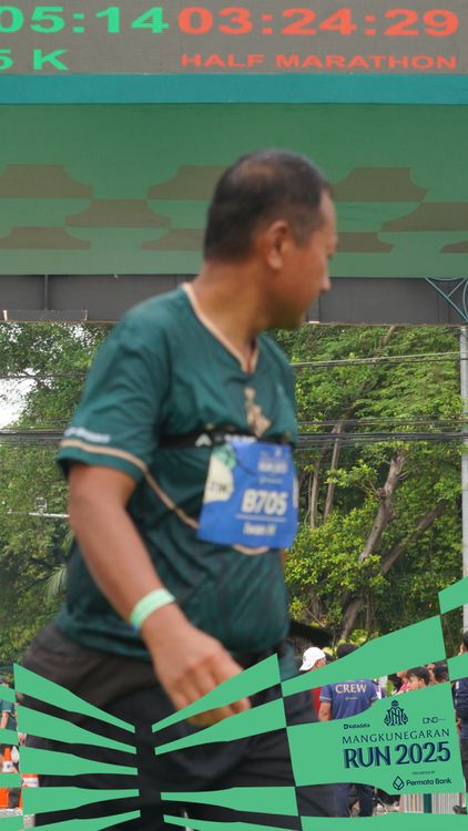 Race photo from Mangkunegaran Run 2025