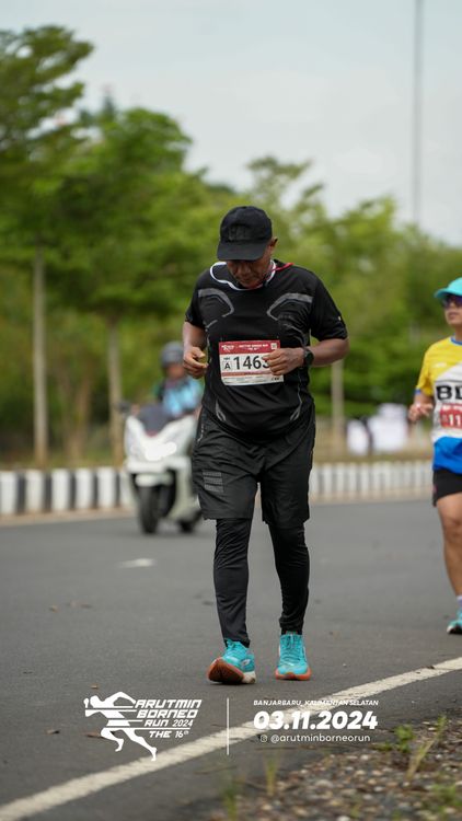 Race photo from Arutmin Borneo Run 2024