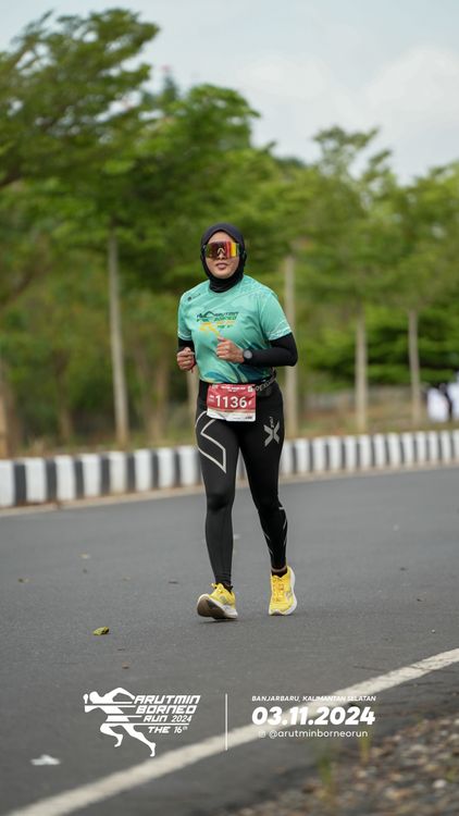 Race photo from Arutmin Borneo Run 2024