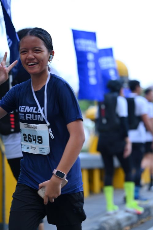 Race photo from KEMLU RUN 2025