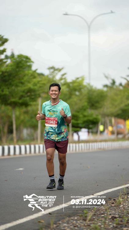 Race photo from Arutmin Borneo Run 2024