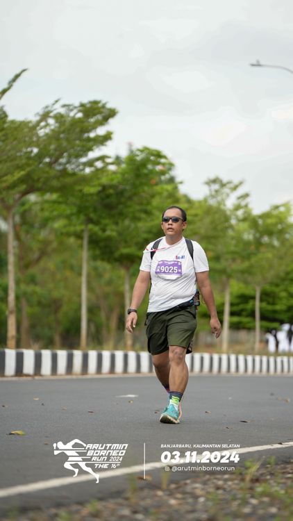 Race photo from Arutmin Borneo Run 2024