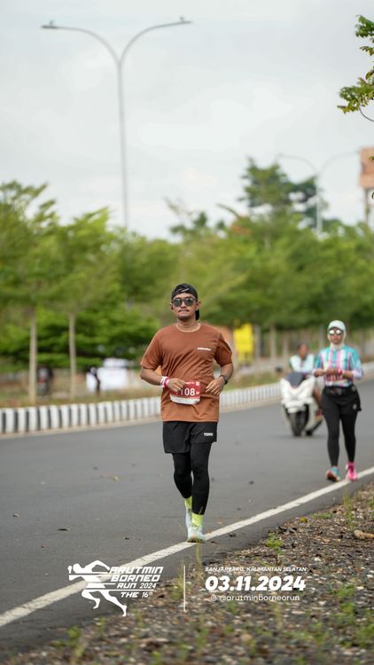 Race photo from Arutmin Borneo Run 2024