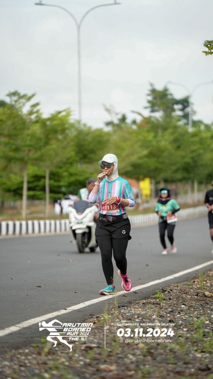 Race photo from Arutmin Borneo Run 2024