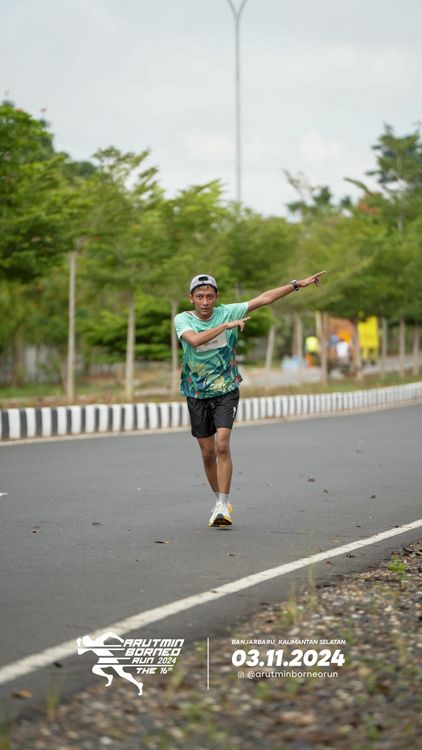 Race photo from Arutmin Borneo Run 2024