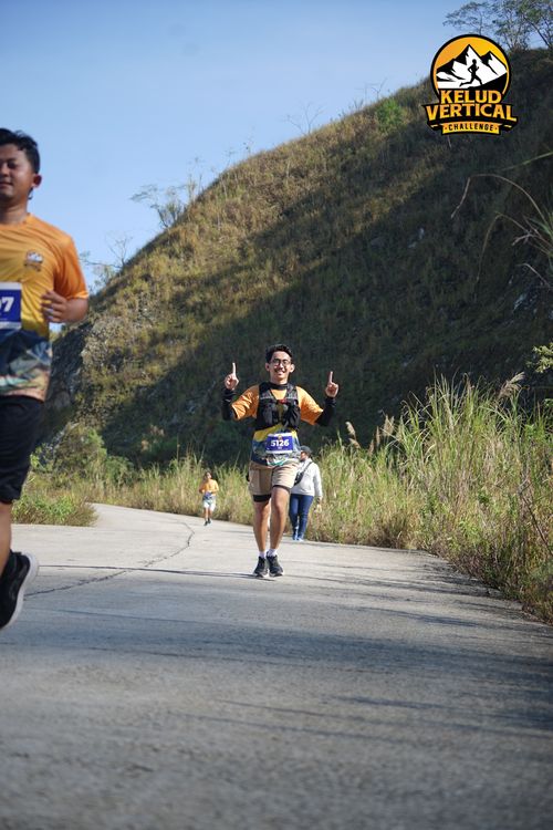 Race photo from Kelud Vertical Challenge 2024